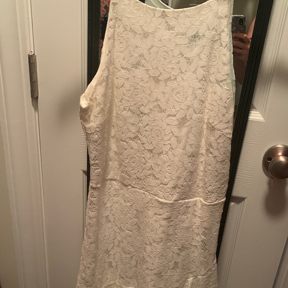 Lace white dress